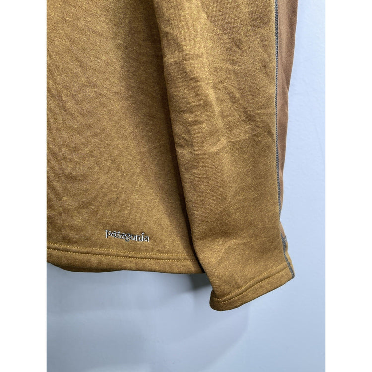 Adult Patagonia Sweater Half-Zip Synthetic Orange Pullover Jacket Sz L