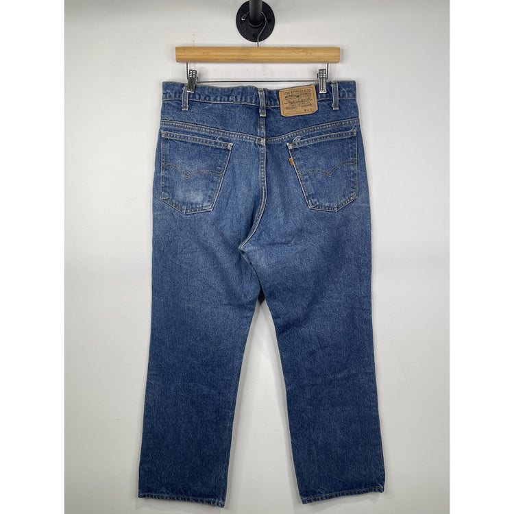 Mens Vitnage Levi’s Orange Tab Blue Denim Jeans Size 36