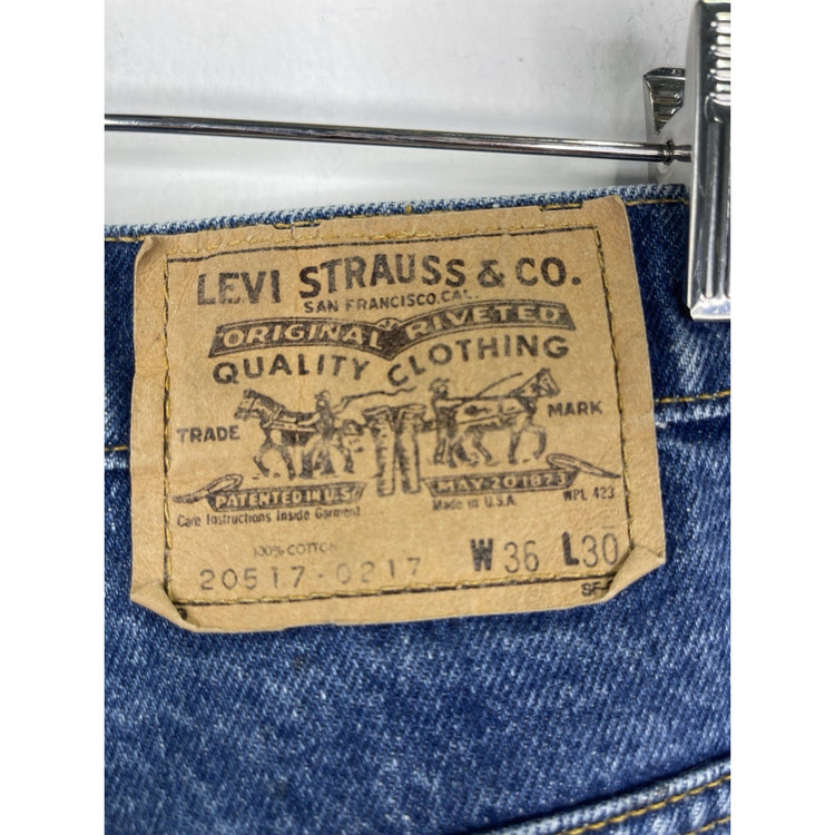 Mens Vitnage Levi’s Orange Tab Blue Denim Jeans Size 36