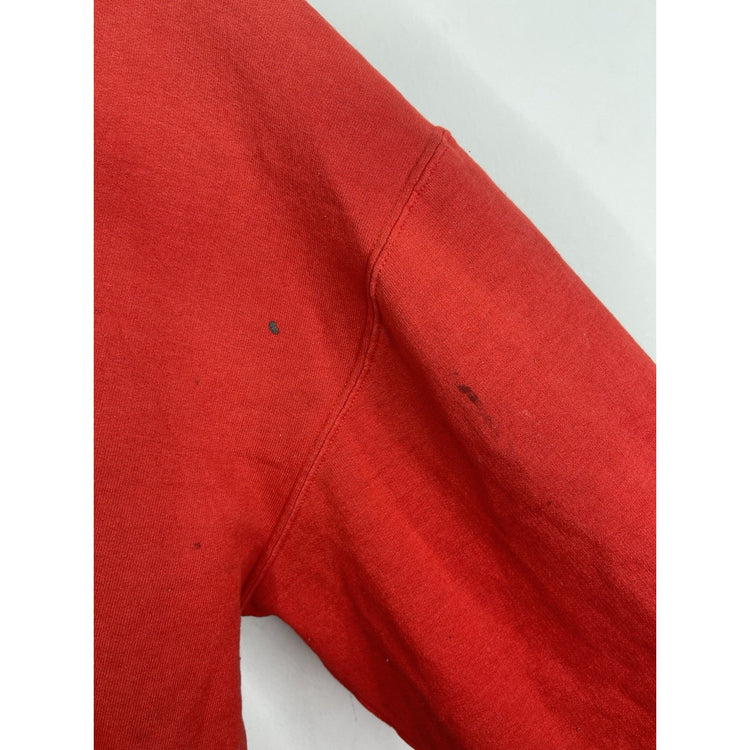 Men’s Red Distressed Arkansas Razorbacks Hoodie Sweatshirt Sz XL