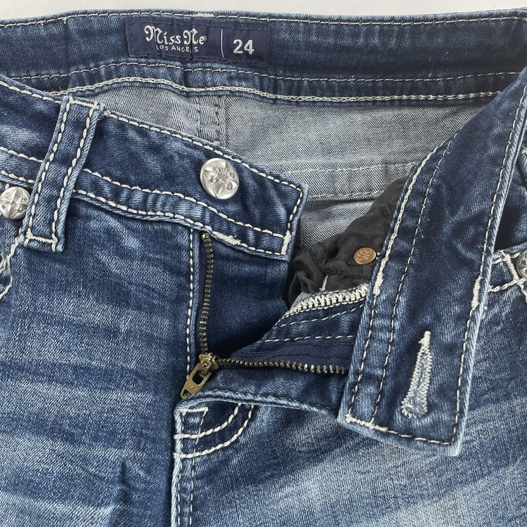 Women’s Vintage Miss Me Womens Bootcut Blue Jeans Size 24