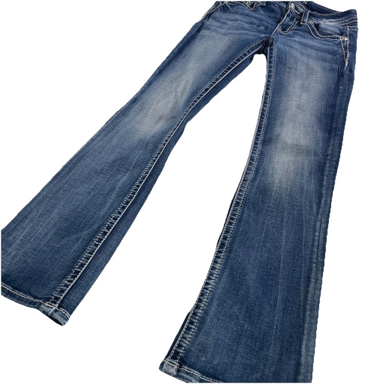 Women’s Vintage Miss Me Womens Bootcut Blue Jeans Size 24