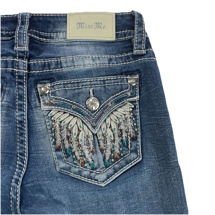 Women’s Vintage Miss Me Womens Bootcut Blue Jeans Size 24