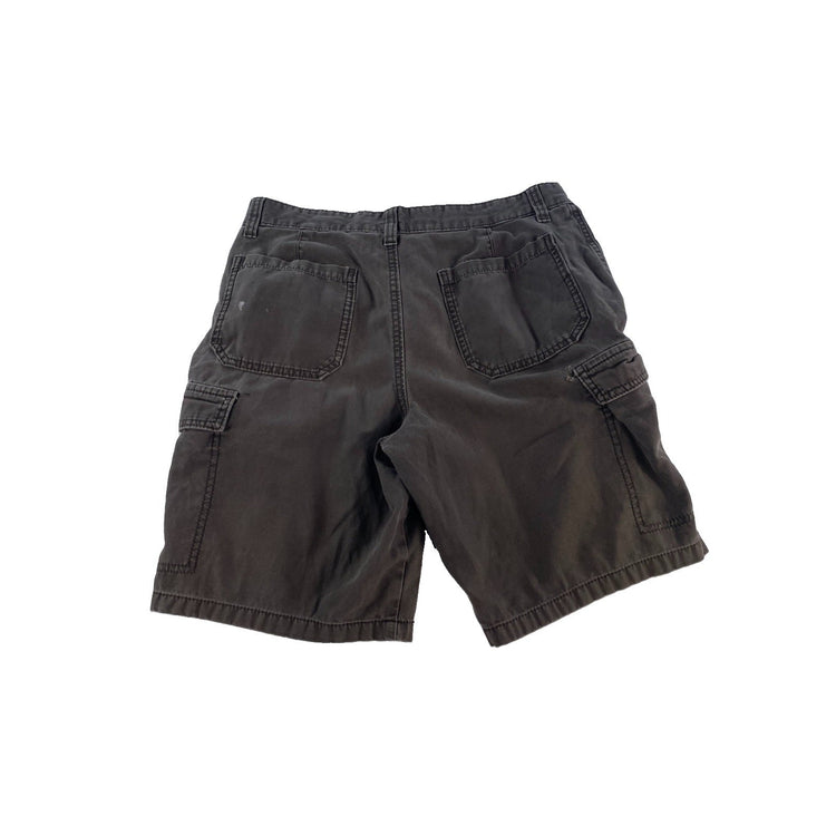 Mens Old Navy Olive Army Green Multi Pocket Classic Length Cargo Shorts Size M