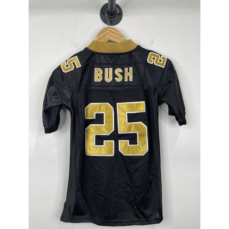 NFL On Field Reebok New Orleans Saint Reggie Bush #25 Black/Gold Jersey Sz S