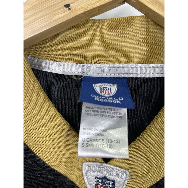 NFL On Field Reebok New Orleans Saint Reggie Bush #25 Black/Gold Jersey Sz S