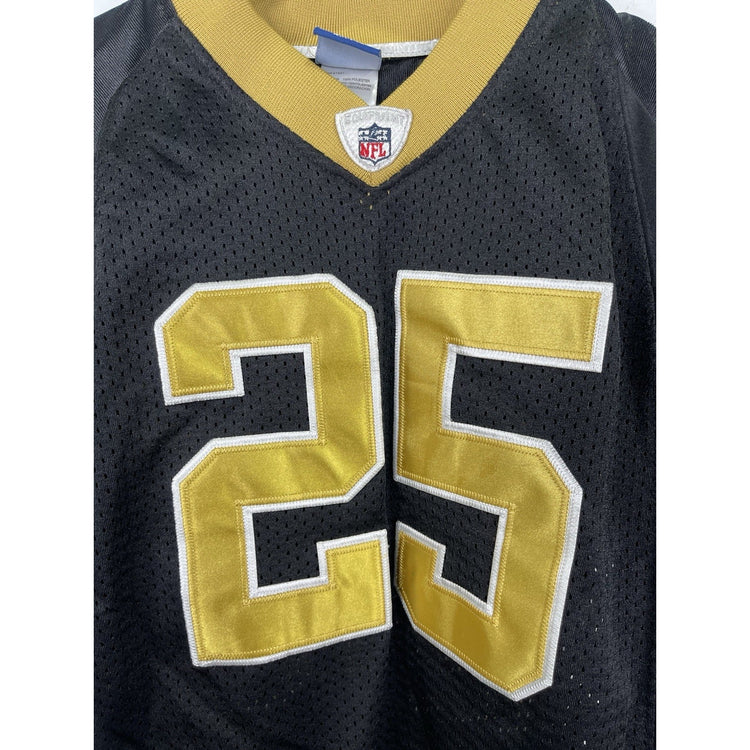 NFL On Field Reebok New Orleans Saint Reggie Bush #25 Black/Gold Jersey Sz S