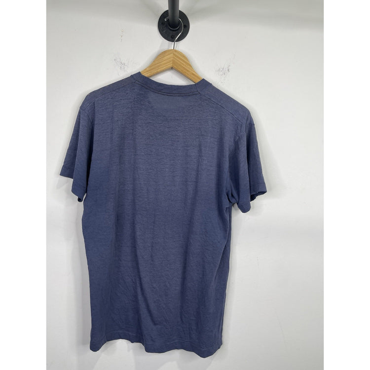 Vintage Men’s Blue Periodic Table Graphic Lightwieight Single Stitch TShirt Sz L