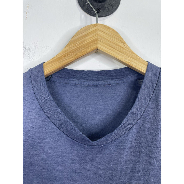 Vintage Men’s Blue Periodic Table Graphic Lightwieight Single Stitch TShirt Sz L