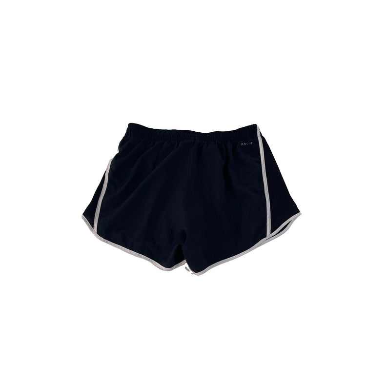 Womens Nike Dri-Fit Black With White Trim Athletic Running Short Size M