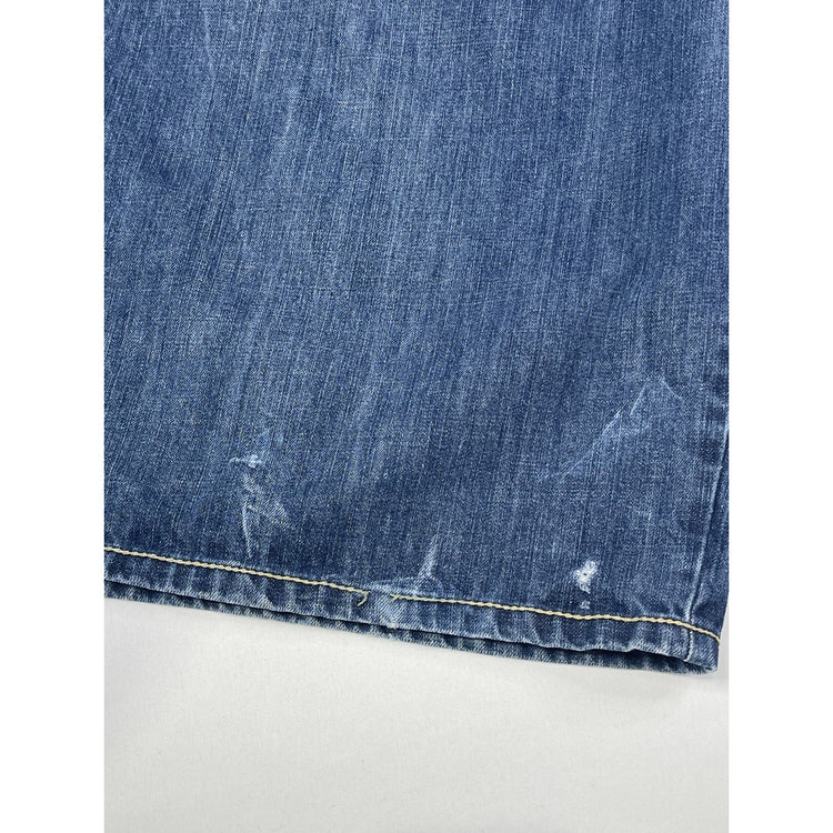 Cezer Y2K Baggy Jean Shorts with Gold Studs 40