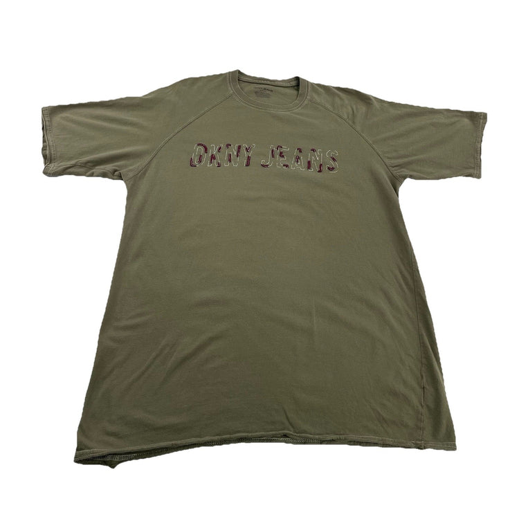Men’s DKNY JEANS Green Tee Size Xl