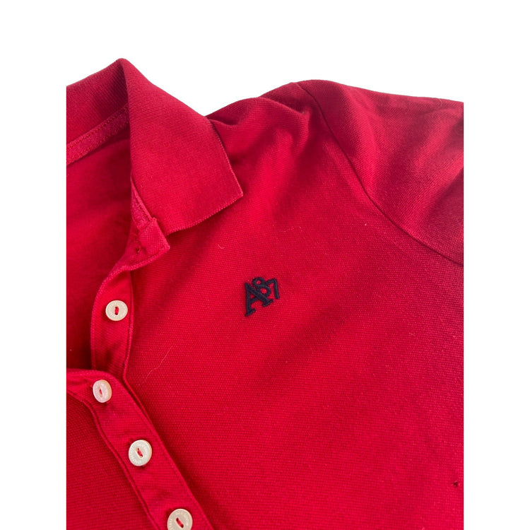 Womens Aeropostale Red "A87" Polo Shirt Size Medium