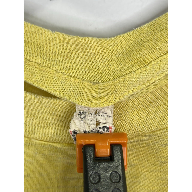 Vintage 1988 Men’s Yellow DC Comics Batman T-Shirt Retro Comic Style Size XL