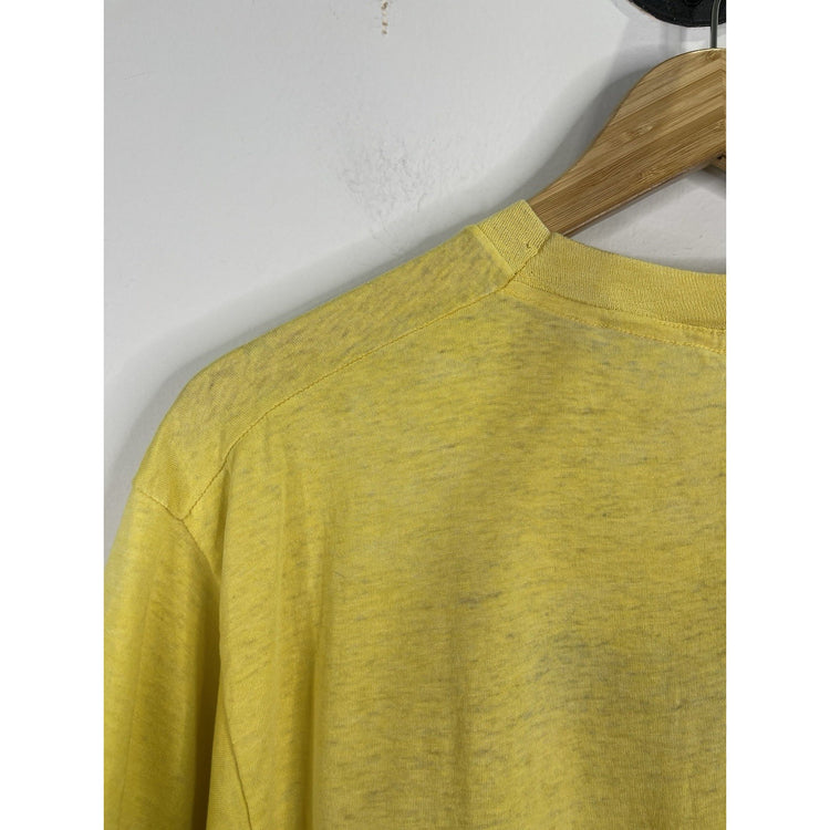 Vintage 1988 Men’s Yellow DC Comics Batman T-Shirt Retro Comic Style Size XL