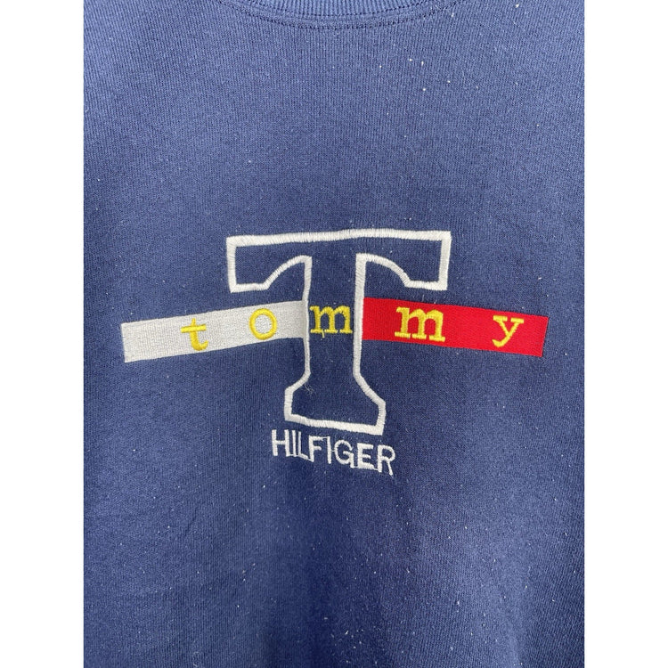 Vintage Tommy Hilfiger Mens Size XL 90s Graphic Embroidered Sweatshirt