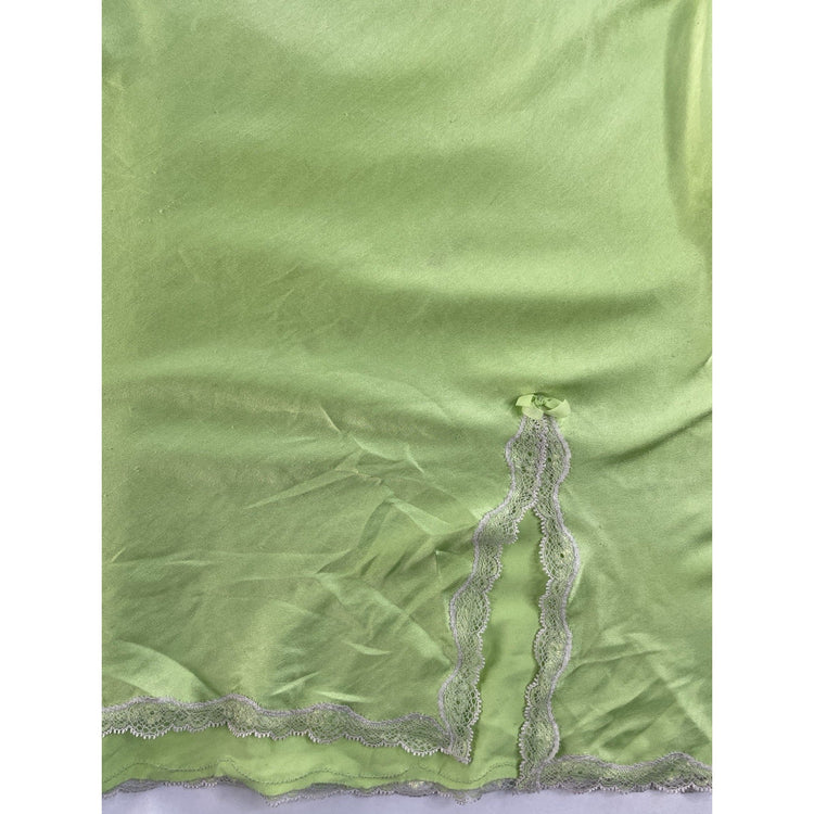 Womens Victorias Secret Green Nightgown With Lace Size Small