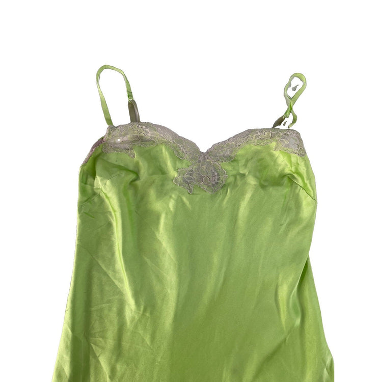 Womens Victorias Secret Green Nightgown With Lace Size Small