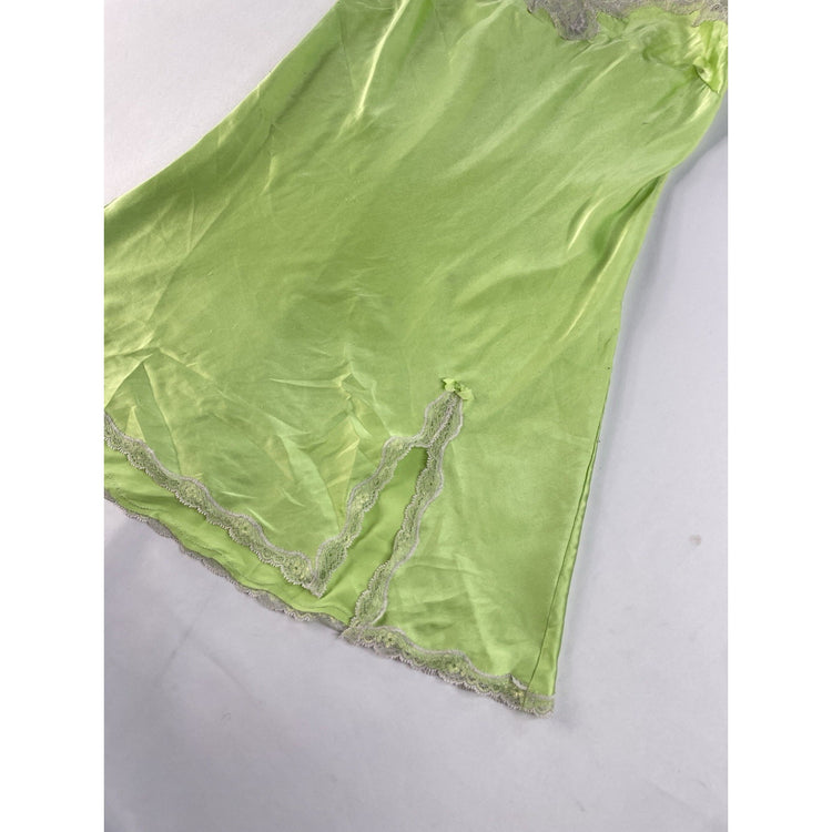 Womens Victorias Secret Green Nightgown With Lace Size Small