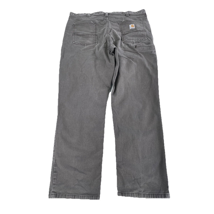 Mens Carhartt Relaxed Fit Straight Gray Denim Jeans Size 40x30
