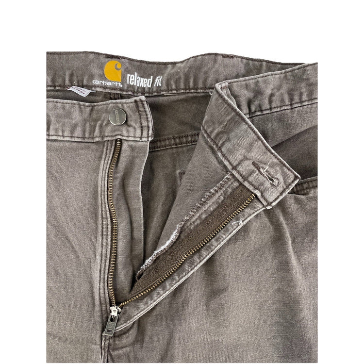 Mens Carhartt Relaxed Fit Straight Gray Denim Jeans Size 40x30