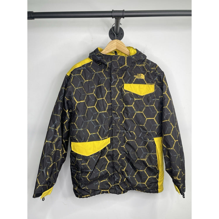 Youth The North Face Yellow Heat-seeker Jacket Insulated Hooded Sz XL (18-20)