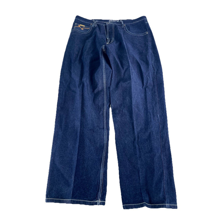Mens Vintage LRG Baggy Streetwear (Embroidery Back Pocket) Denim Jeans Size 42