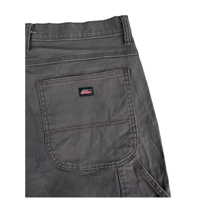 Mens Dickies Gray Straight Fit Carpenter Pants Size 36X32