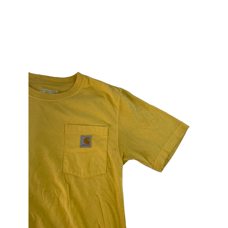 Men Carhartt Loose Fit Pocket T-Shirt Yellow Size XS
