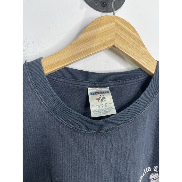 Men’s Vintage Graphic Delta Company Double Sided T Shirt Sz Medium