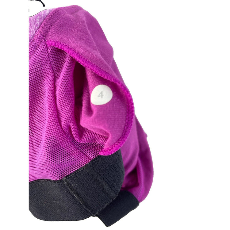 Women's Lululemon Athletic Tank Top Purple Heathered Cross-Back Size 4