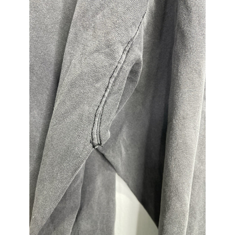 Men’s Black Faded Pluma Tag Heavyweight Cotton Long Sleeve Shirt Sz XL