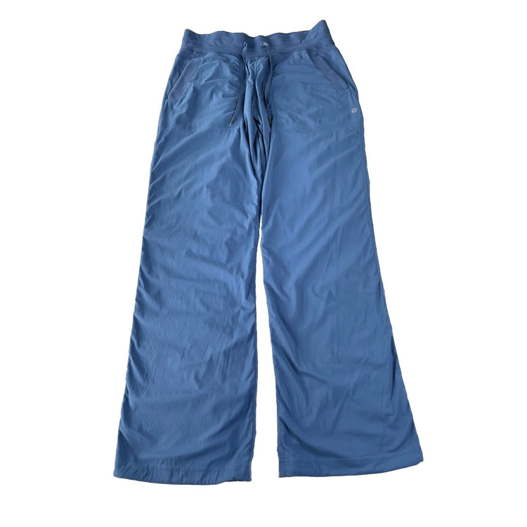 Womens Lululemon Blue Dance Studio Lined Lightweight Comfort Pants Size 8