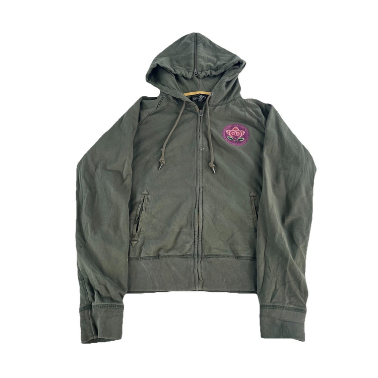 Women’s Lucky Brand “Tokyo57” Dragon Embroidery Zip Up Hoodie Size S