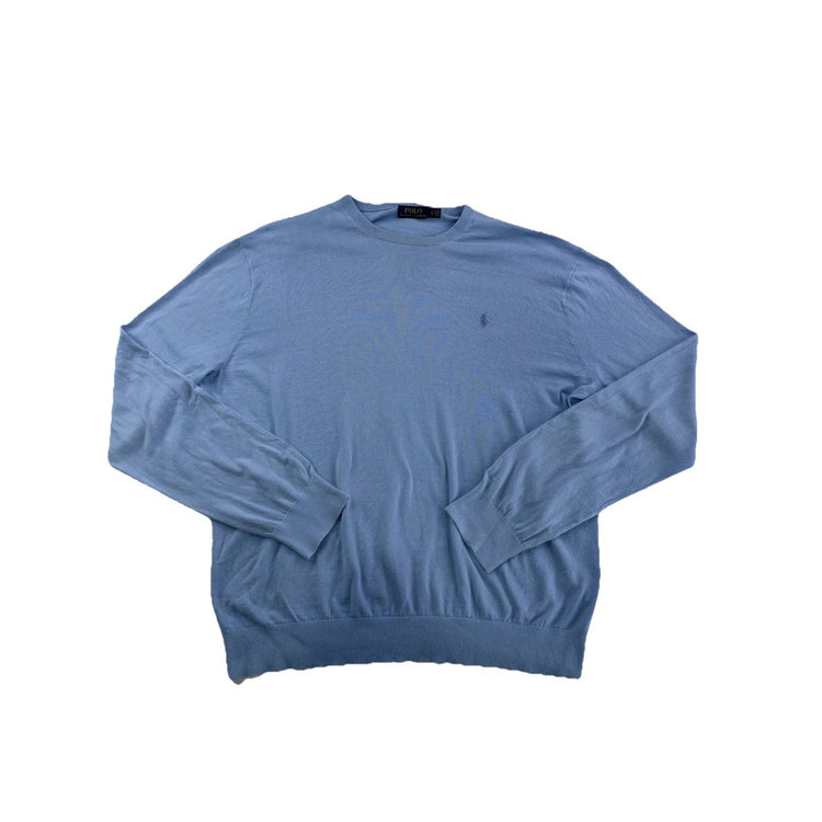 Mens Polo Ralph Lauren Size XL Light Blue Sweater