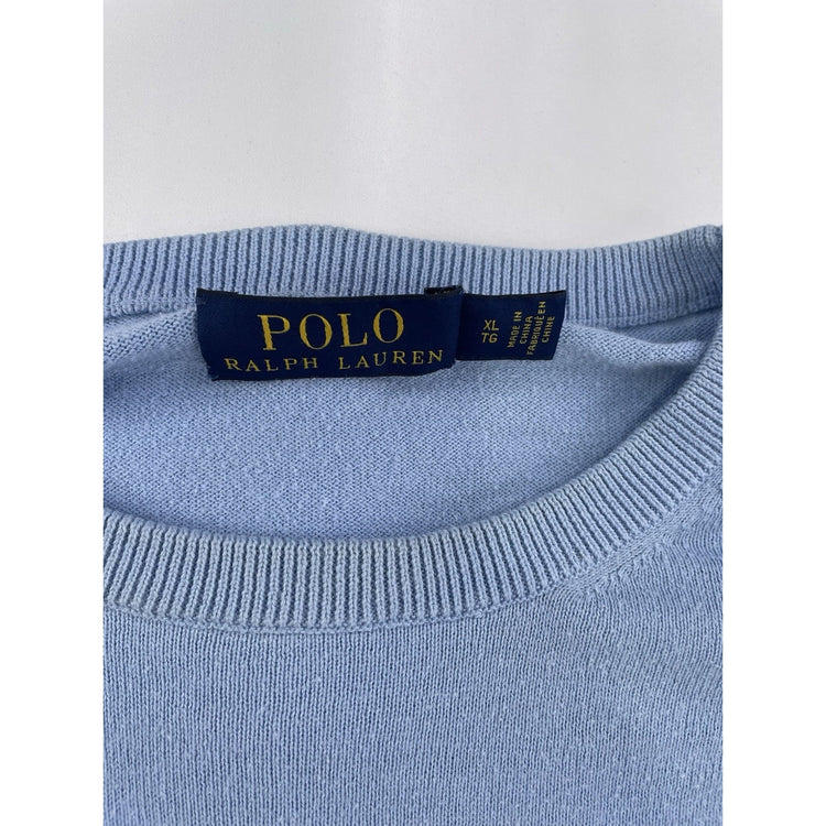 Mens Polo Ralph Lauren Size XL Light Blue Sweater