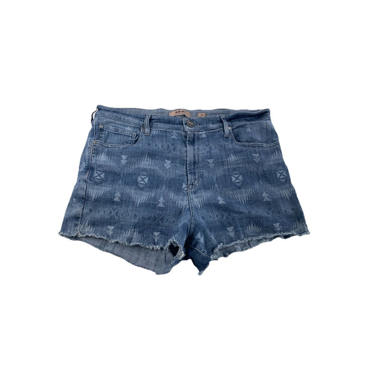 Women’s Ariat REAL Denim Blue High Rise Shorts Size 34