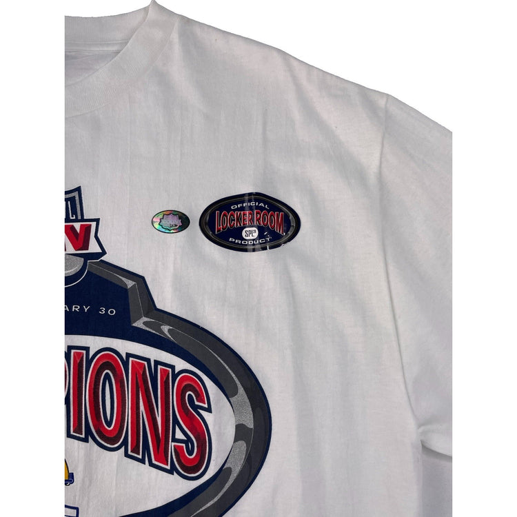 Men Vintage SPL28 St Louis Rams SuperBowl XXXIV Champions Graphic T-Shirt Size L