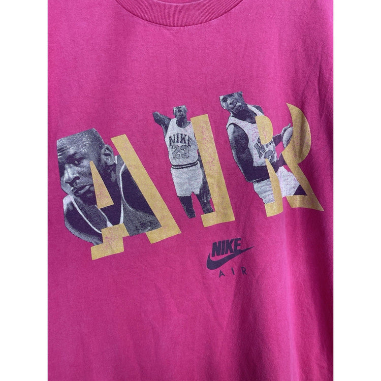 Men’s Vintage Graphic Red 80s Nike Air Jordan Basketball T Shirt #23 Sz XL