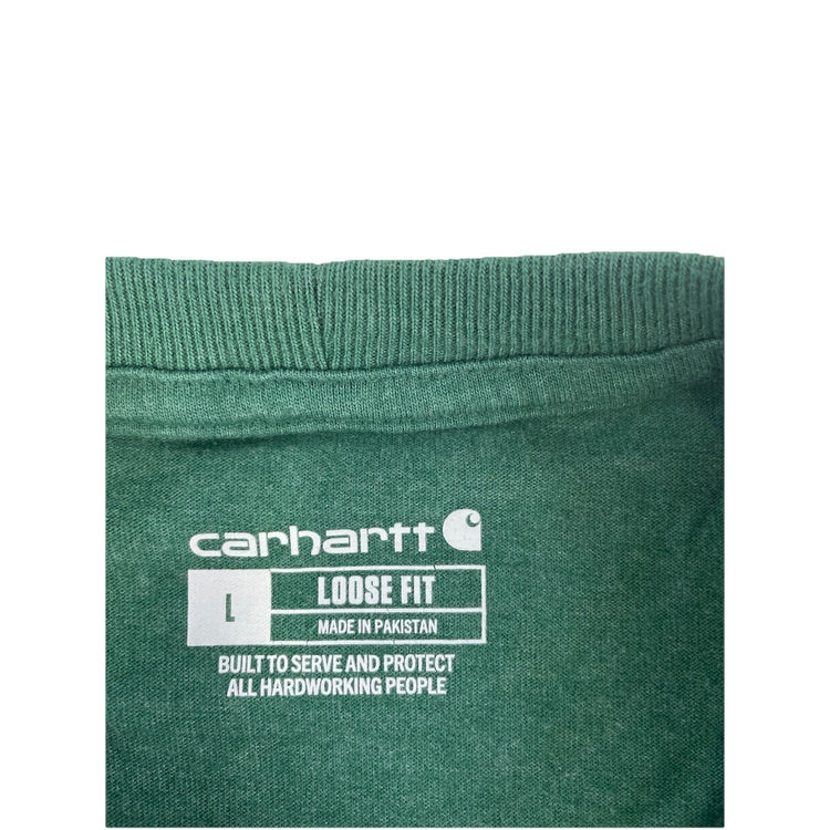 Mens Carhartt Loose Fit Heater Green Solid Tee Size L