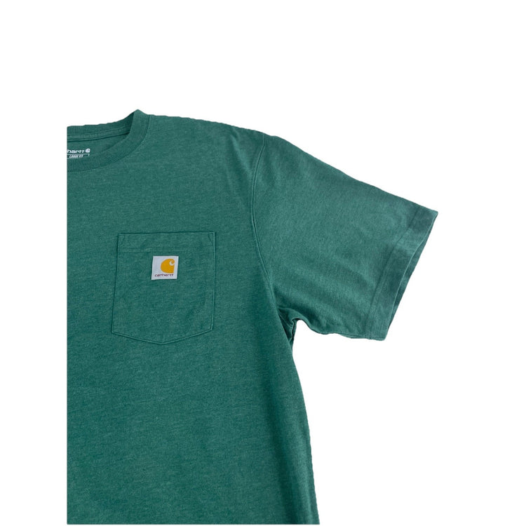 Mens Carhartt Loose Fit Heater Green Solid Tee Size L