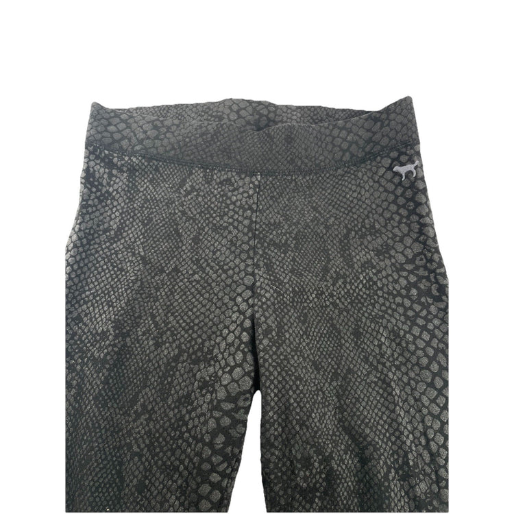 Women’s Victoria’s Secret PINK Yoga Pants Black Snake Print Athletic Size S