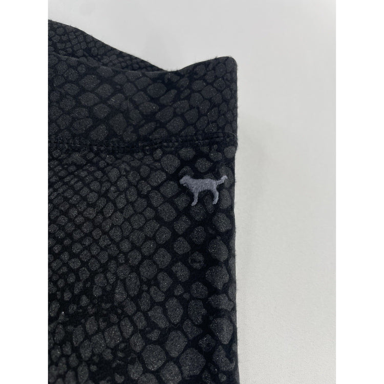 Women’s Victoria’s Secret PINK Yoga Pants Black Snake Print Athletic Size S
