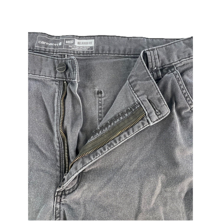 Mens Carhartt Gray Denim Jeans Size 40X32
