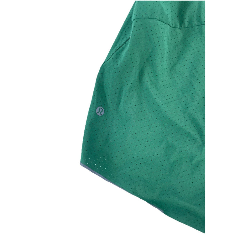 Womens Lululemon Green Running Shorts Size Medium
