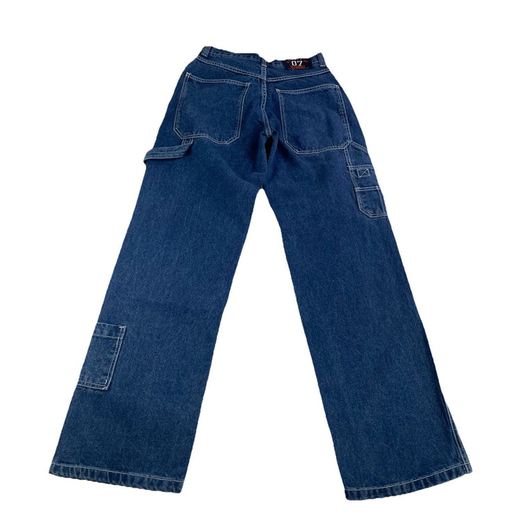 Mens 90s Vintage Results Blue Baggy Jeans Size 30L