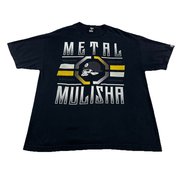 Mens 90s Vintage Metal Mulisha Graphio Black Tee Size Xl