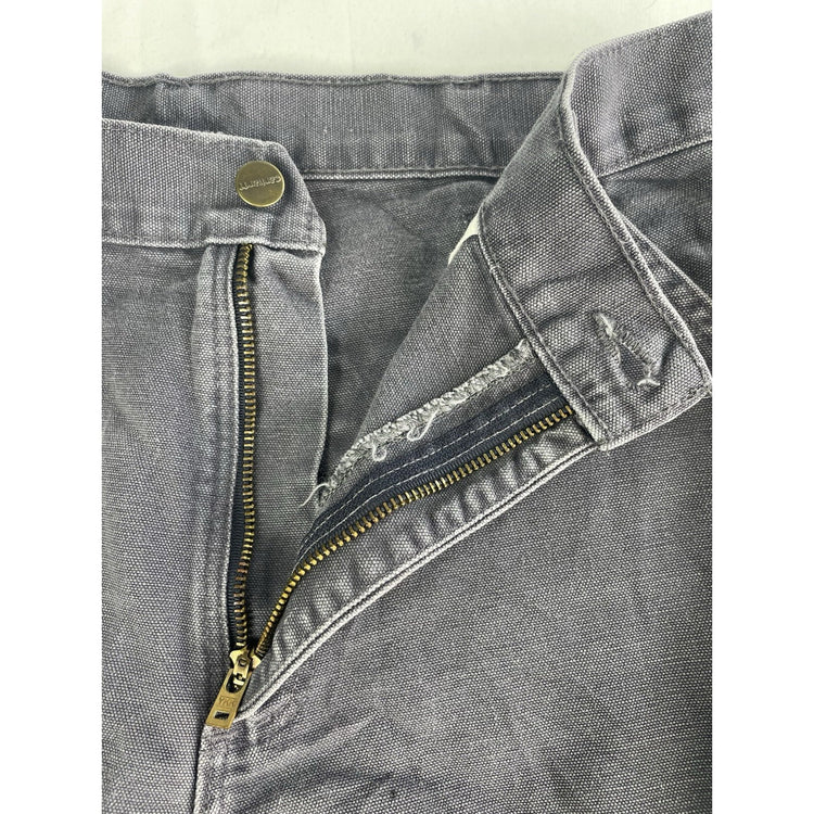 Mens Carhartt Gray Denim Carpenter Style Jeans Size 33X32
