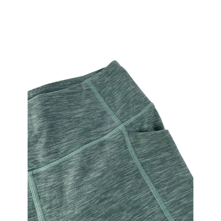 Women's Victoria's Secret Green Marled High-Waisted Athletic Leggings, Size 6