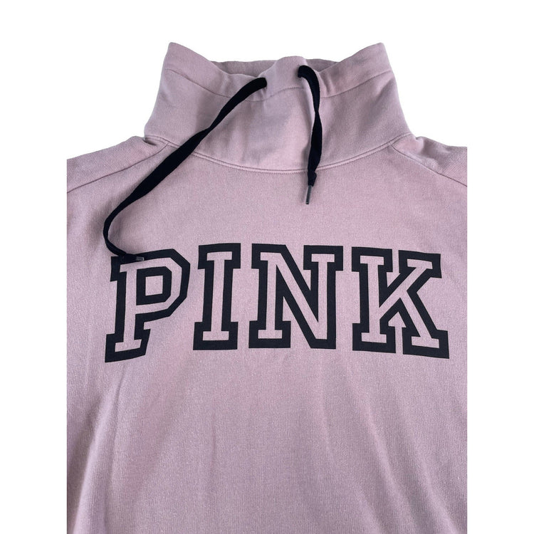 Womens Victoria's Secret PINK Mauve Purple Funnel Neck Sweatshirt Size M